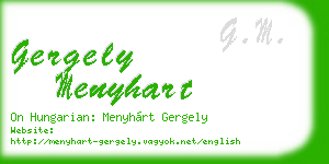 gergely menyhart business card
