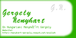 gergely menyhart business card